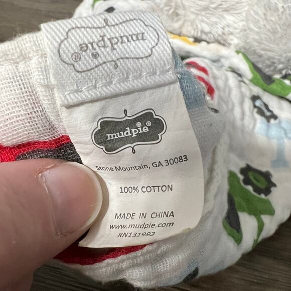 Mudpie Cow Plush with Tractor Blanket Lovey - Picture 4 of 5